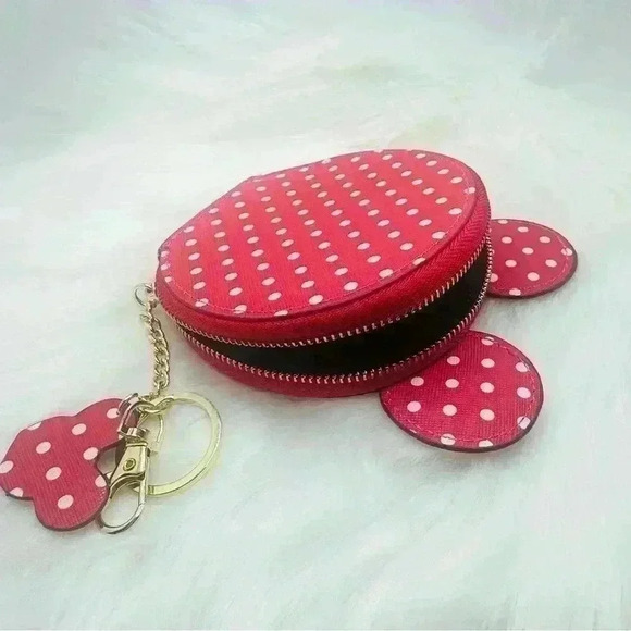 Red Polka Dot Coin/Card Purse, Mini Mouse Inspired - Picture 2 of 5